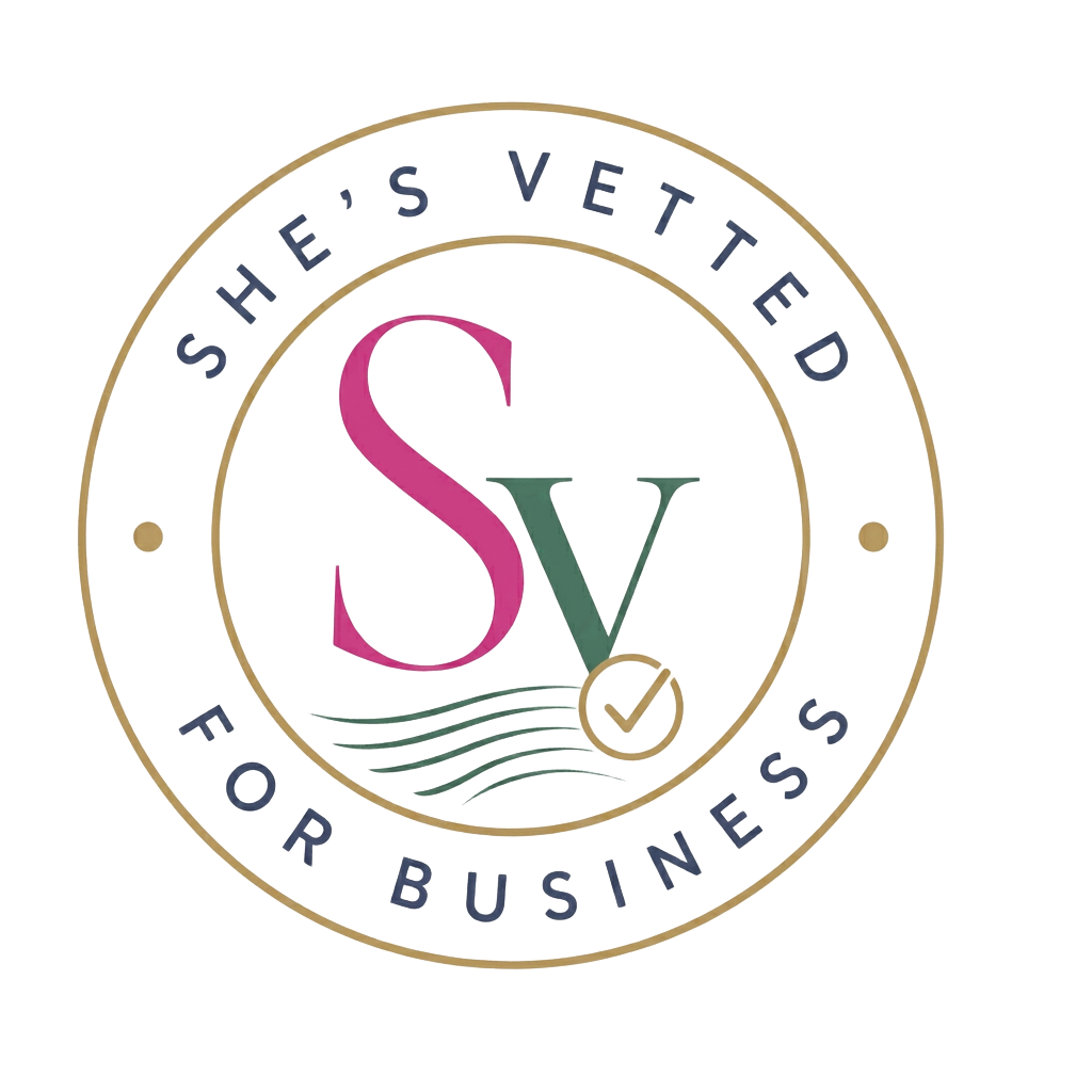 She's Vetted for Business seal